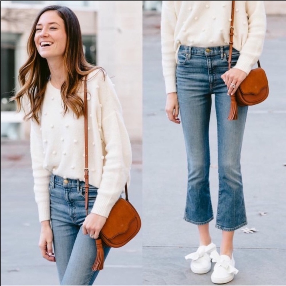 The GREAT The Nerd Crop Flare Jeans